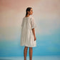 Orihime Box Pleat Appliqué Dress