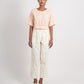 Textured Overlap Pleated Pant