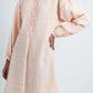 Placket Textured Kurta