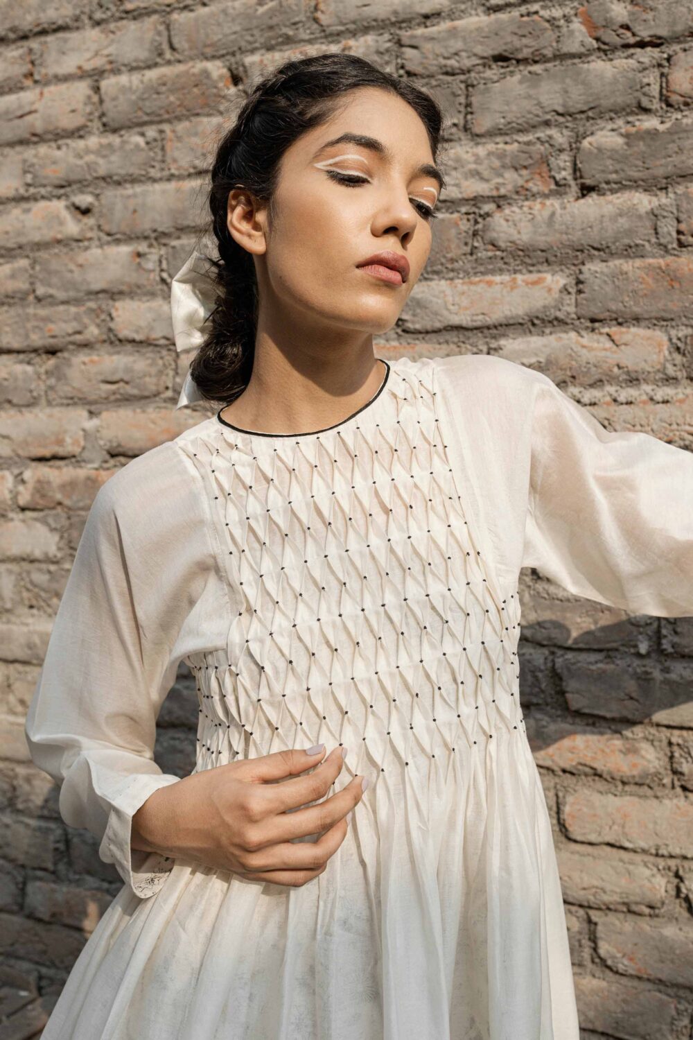 ワンピース AHMEV / drop Smocking Dress + Slip Snowdrop Smocking Dress + Slip – AHMEV