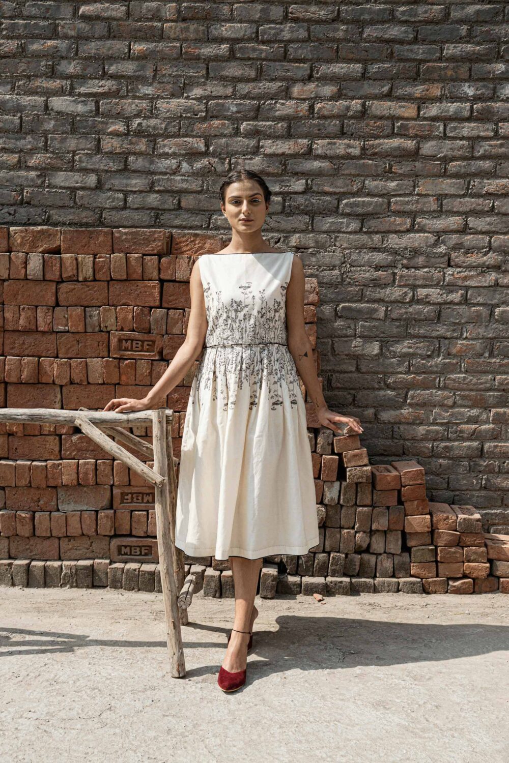 Aster Knife Pleat Dress – AHMEV